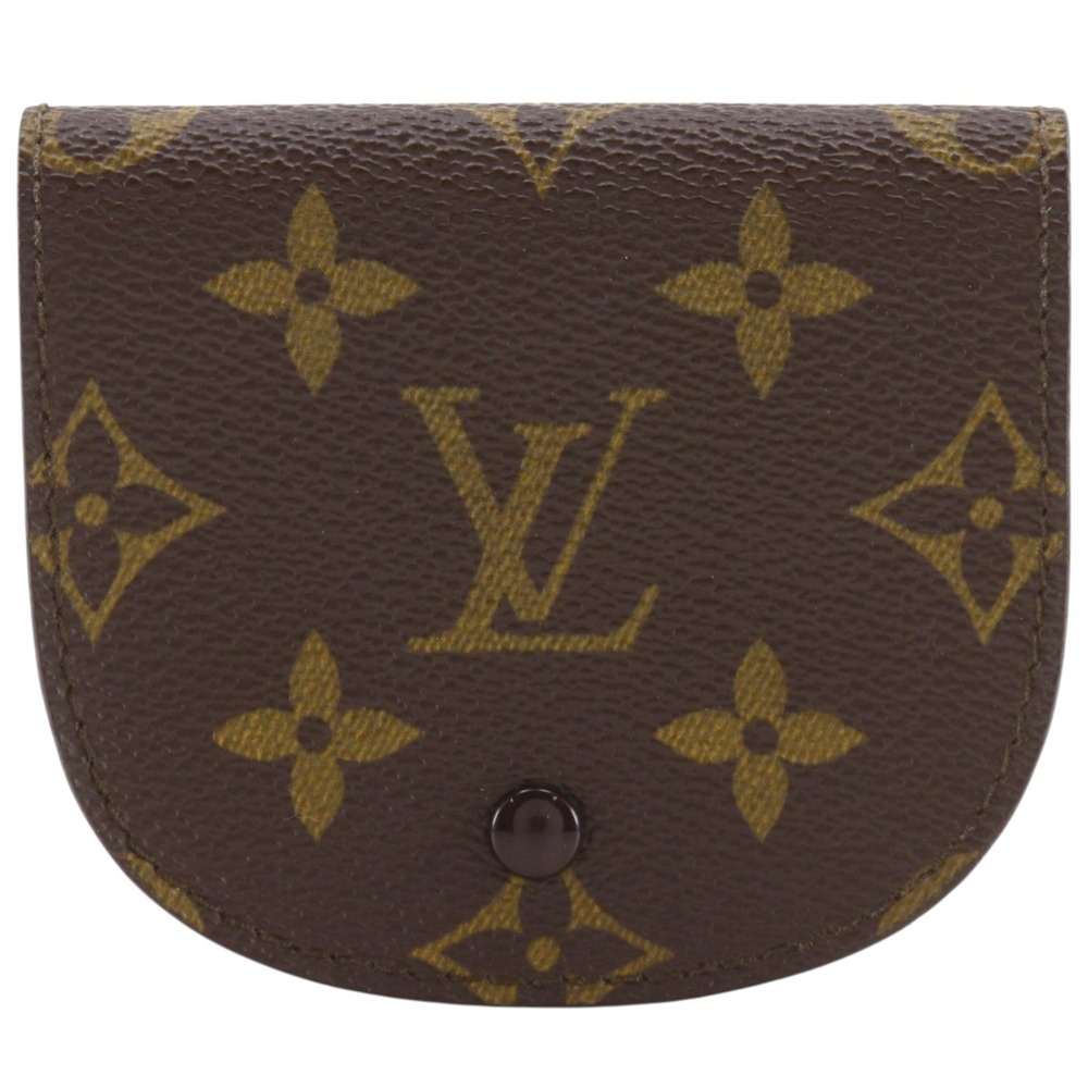 Louis Vuitton Portemonnaie Guse Coin Case M61970 Monogram Canvas 1988 Brown 8...